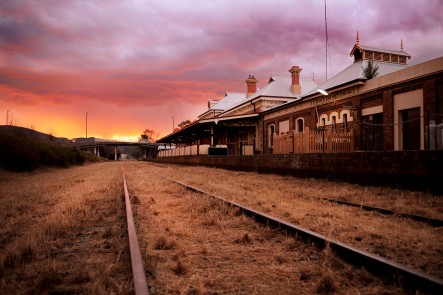 A photo of the Mudgee Railway Station, Mudgee. Photo by Amber Hooper