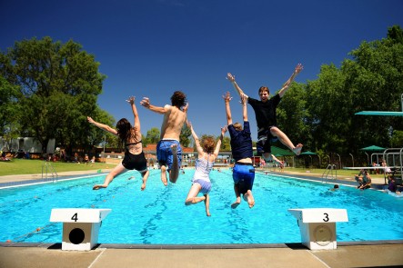 A photo taken at the Mudgee Town Pool. Photo by Amber Hooper.